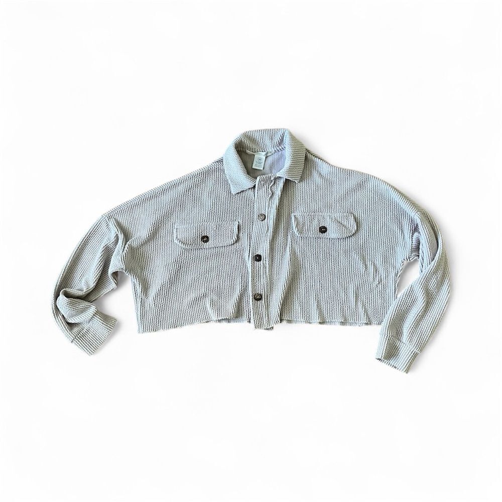 Altar’d State Ribbed Cream Cropped Sweater